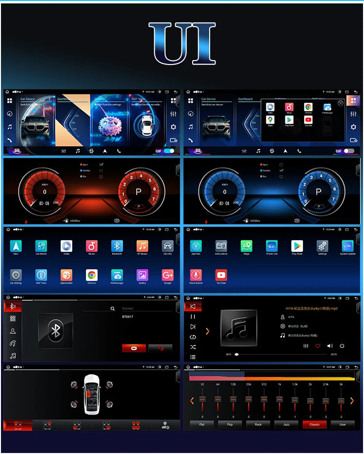 Krando 22'' Multimedia Video Android Auto GPS For BMW X5 F15 F85 X6 F16 X6M 2014-2018 Video Player Stereo Auto GPS Navigation