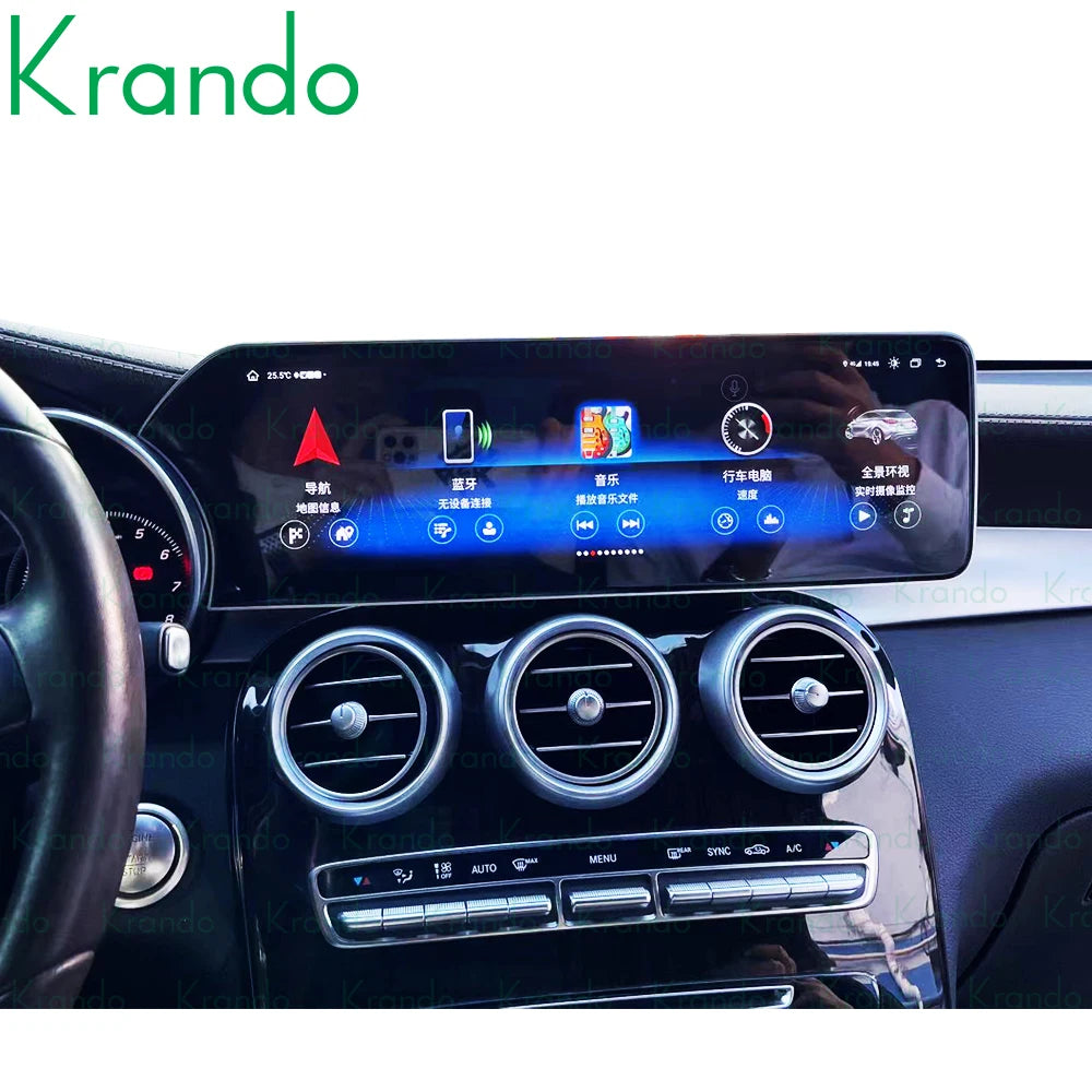 Krando 14.9'' Car radio gps stereo For Benz GLC C W205 2015 - 2018 NTG5.0 Android touch screen navigation multimedia system Wireless Apple Carplay 4G Wifi Head Unit Autoradio