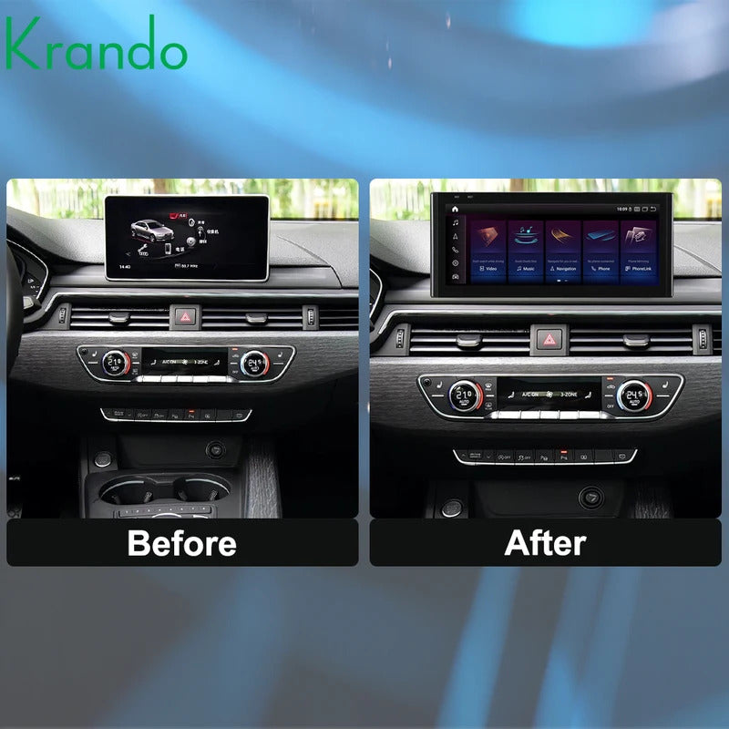 Krando 10.25 Inch Auto NBT System For AUDI A4/A4L/A5 2017-2020 Multimedia Player GPS Navigation CarPlay HD Touch Screen Head
