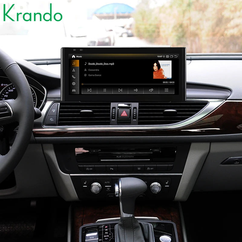 Krando 10.25 Inch Auto GPS Navigation Car Radio For AUDI A6/A6L/A7 2012-2018 Multimedia Player GPS Navigation CarPlay HD Touch