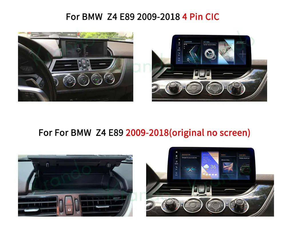 Krando 12.3'' Car Auto Radio Android Navigation For BMW Z4 E89 2009-2016 Video Player Stereo Carplay 5G
