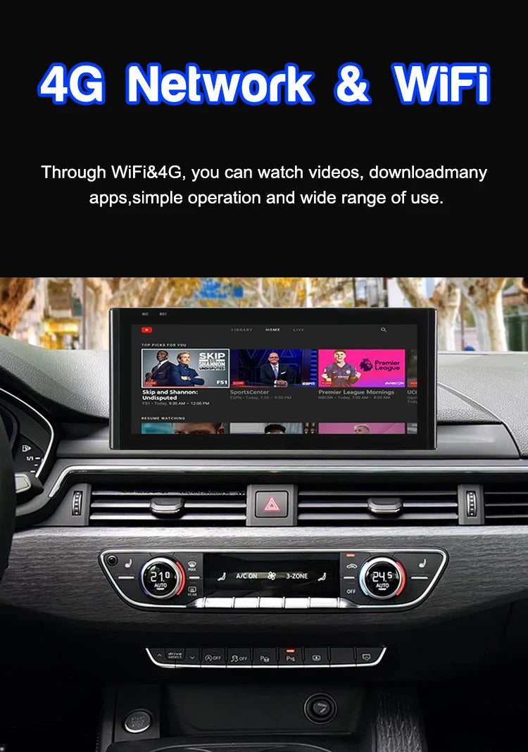 Krando 12.3 Inch DVD Auto NBT System For AUDI A4/A4L/A5 2017-2020 SNavigation CarPlay HD Touch Screen Head