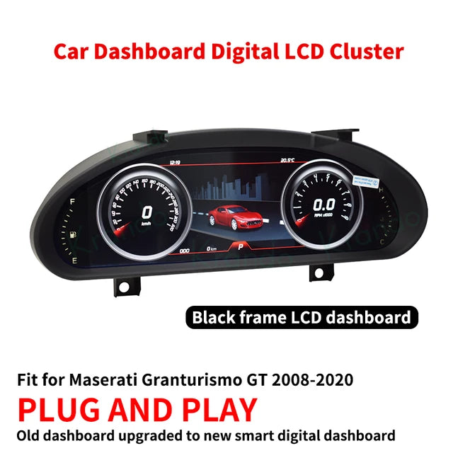 Krando 12.3'' Linux Car Digital Cluster For Maserati Granturismo GT 2008 - 2020 LCD Dashboard Panel Virtual Instrument CockPit