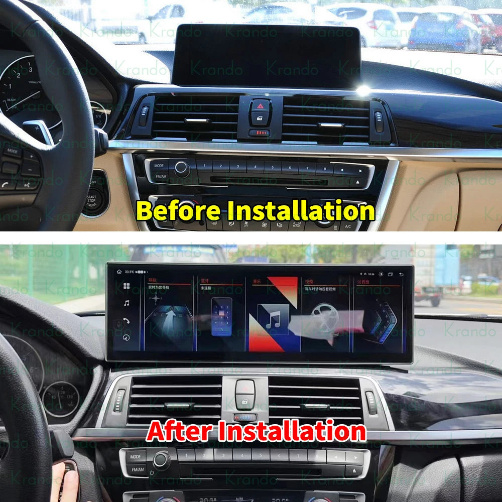 Krando 14.9'' Car Android radio gps stereo For BMW 3 Series 4 Series F30 F32 F34 F36 2013 - 2019 navigation Autoradio multimedia headunit touch screen Wireless Carplay