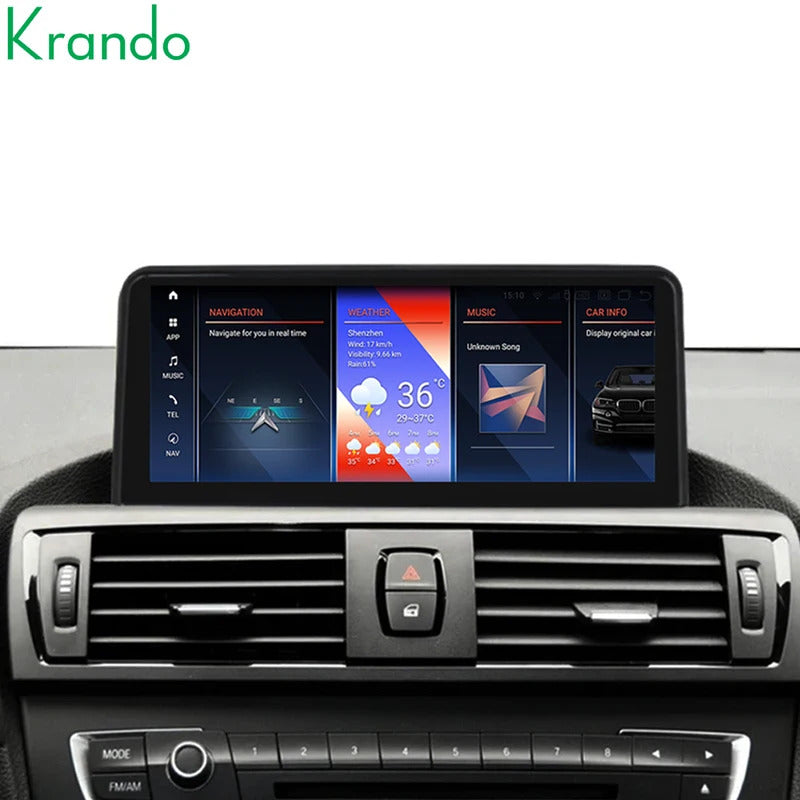 Krando 10.25'' Android Carplay Car Radio Car Multimedia for BMW 1/2 Series F20/F21/F22 F23 2011-2016 GPS Stereo Screen