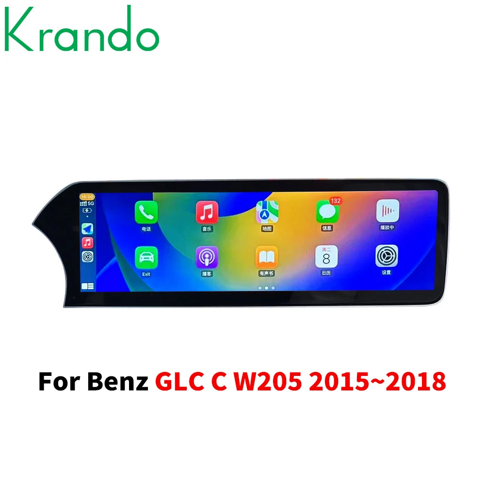 Krando 14.9'' Car radio gps stereo For Benz GLC C W205 2015 - 2018 NTG5.0 Android touch screen navigation multimedia system Wireless Apple Carplay 4G Wifi Head Unit Autoradio