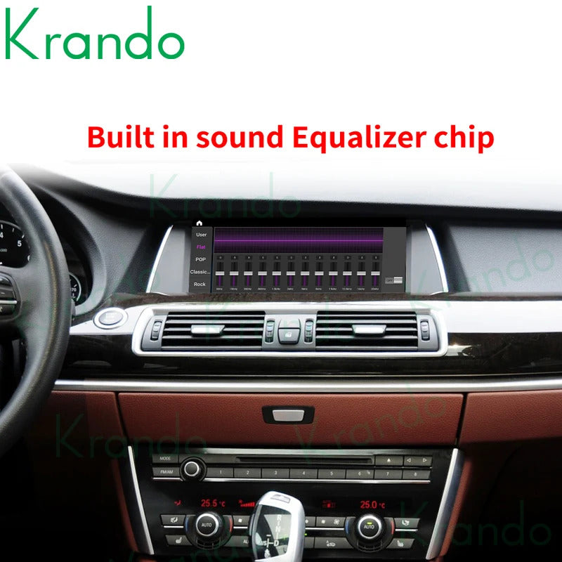 Krando 10.25 Inch Carplay Android For BMW 5 Series F07 GT 2011-2012 Stereo Multimedia Player GPS Navigation CarPlay HD Touch
