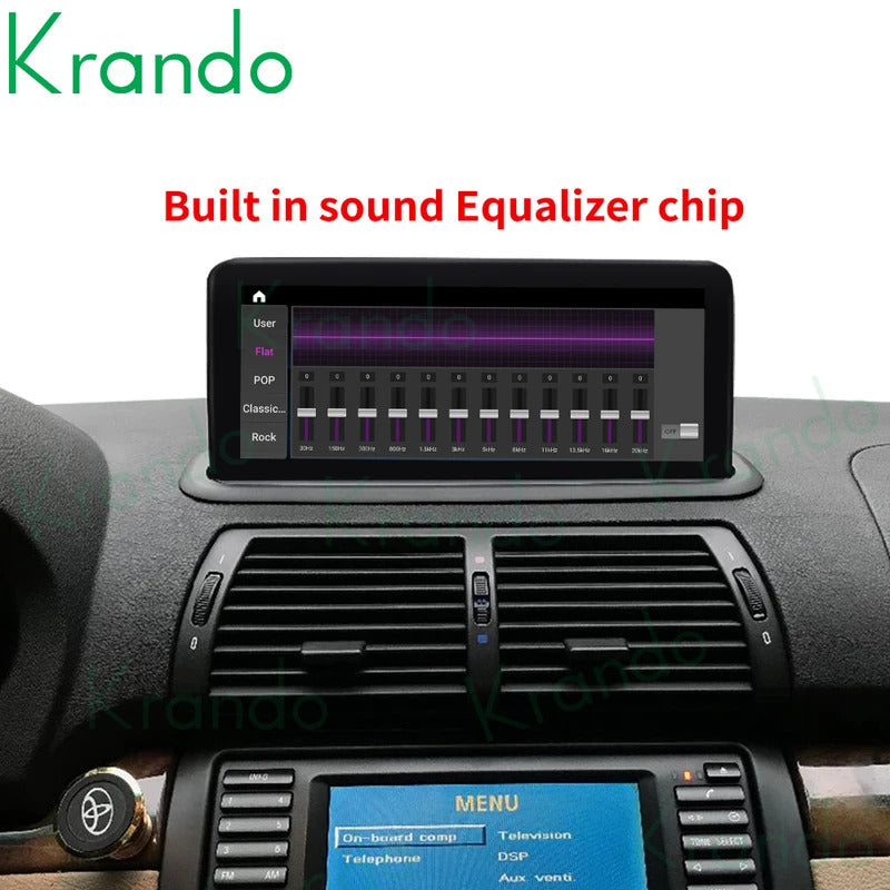 Krando 10.25''  Android Navigation Head Unit Wireless For BMW E53 X5 1998-2006 Player Stereo Carplay 5G