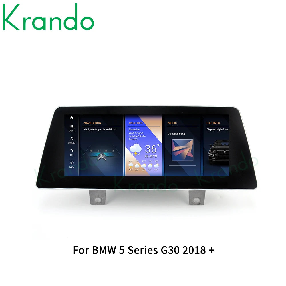 Krando 10.25'' Android Car Radio GPS For BMW 5 Series G30 EVO 2018 - 2020 Autoradio Stereo navigation multimedia system player wifi 4g carplay android auto