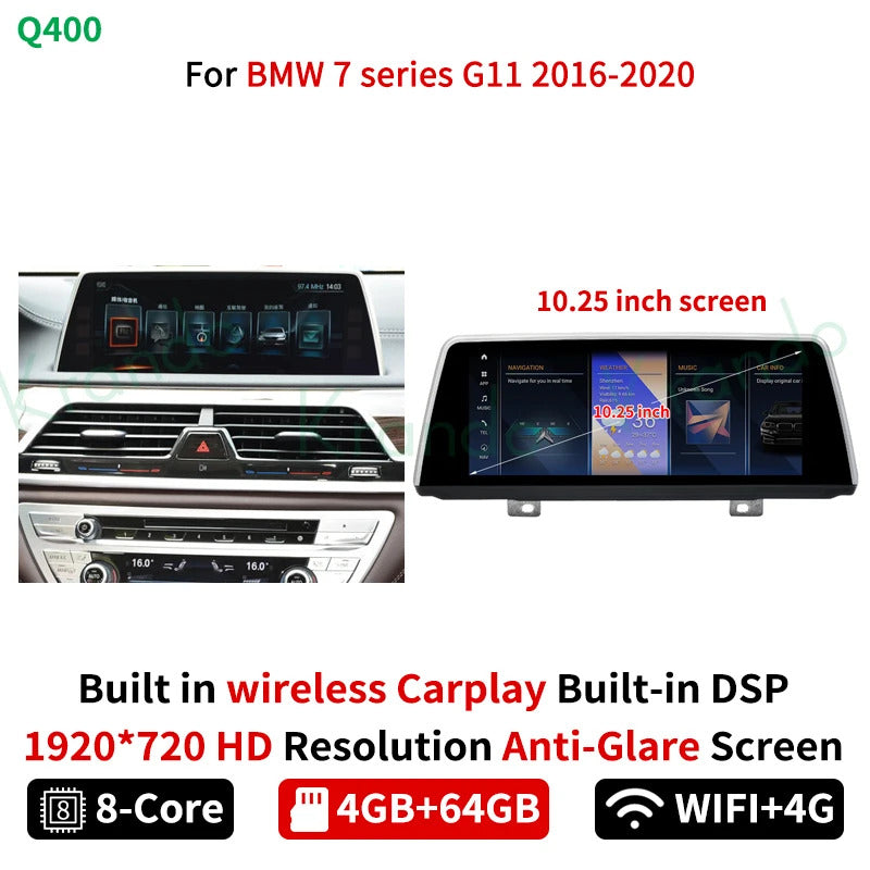 Krando 10.25'' GPS Android Auto NBT Car Radio For BMW 7 series G11 G12 2016-2020 Stereo Auto GPS Navigation
