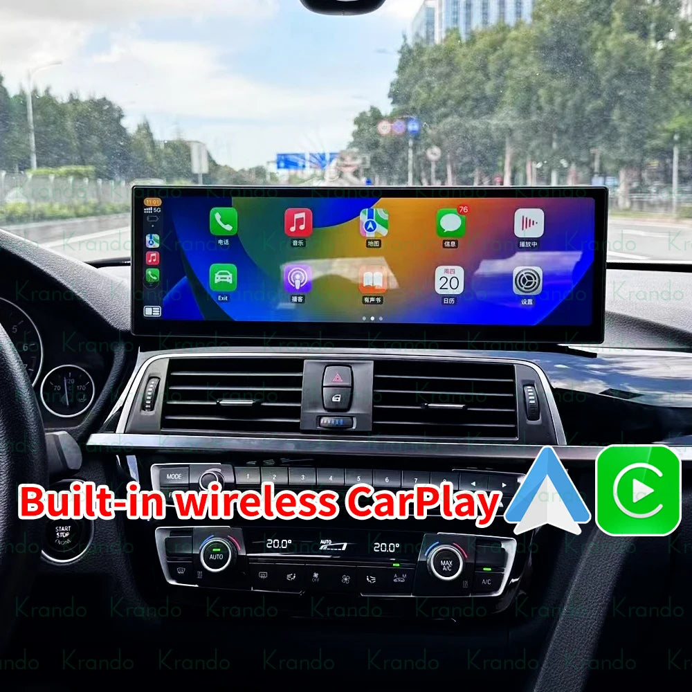 Krando 14.9'' Car Android radio gps stereo For BMW 3 Series 4 Series F30 F32 F34 F36 2013 - 2019 navigation Autoradio multimedia headunit touch screen Wireless Carplay