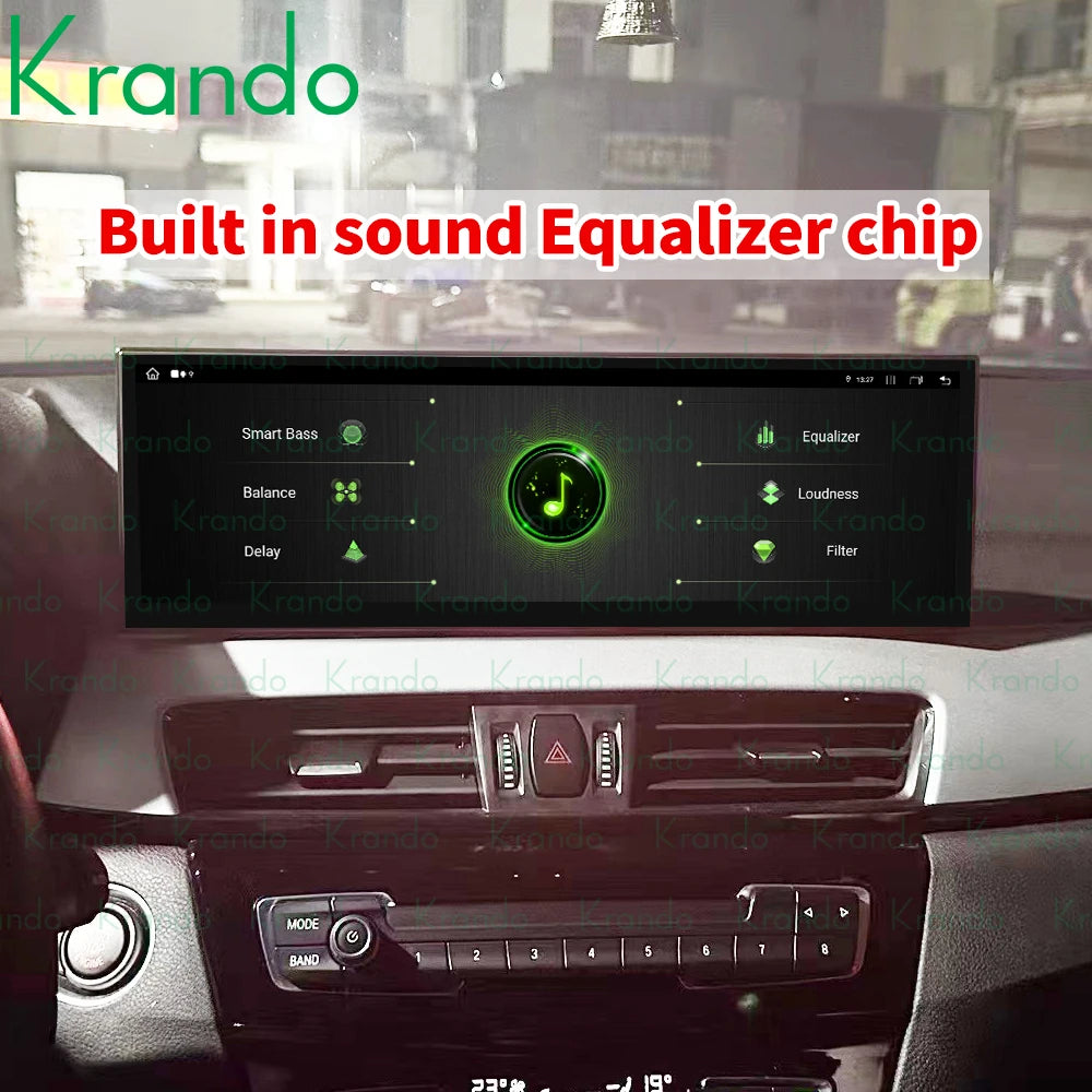 Krando 14.9 Inch QLED Android car radio gps touch Screen For BMW X1 F48 F49 2016 - 2019 naviation multimedia system Wireless Carplay Auto GPS Navi Stereo head Unit