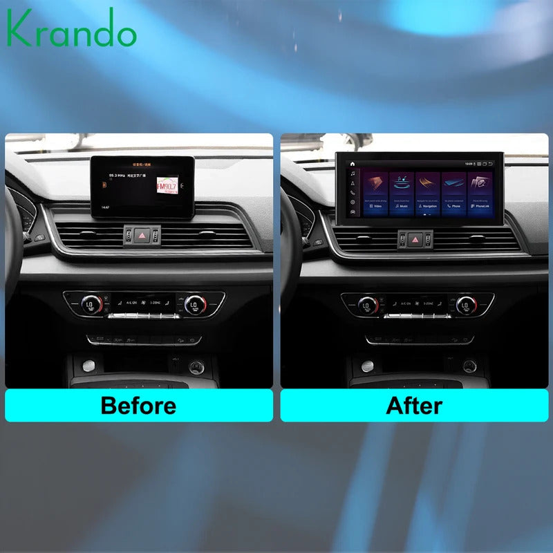Krando 10.25'' Car Radio Auto NBT System For AUDI Q5/Q5L2018-2020 Wireless CarPlay Android display GPS Head Unit