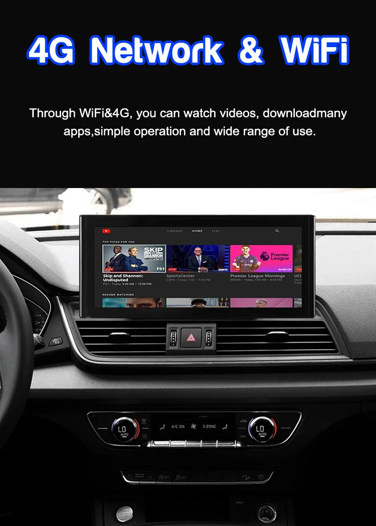 Krando 10.25'' Car Radio Auto NBT System For AUDI Q5/Q5L2018-2020 Wireless CarPlay Android display GPS Head Unit