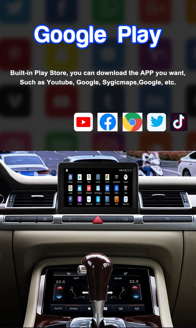 Krando 7'' Car Radio Auto GPS Carplay Android For AUDI A8 2003-2009 Car Multimedia GPS 4G autoradio