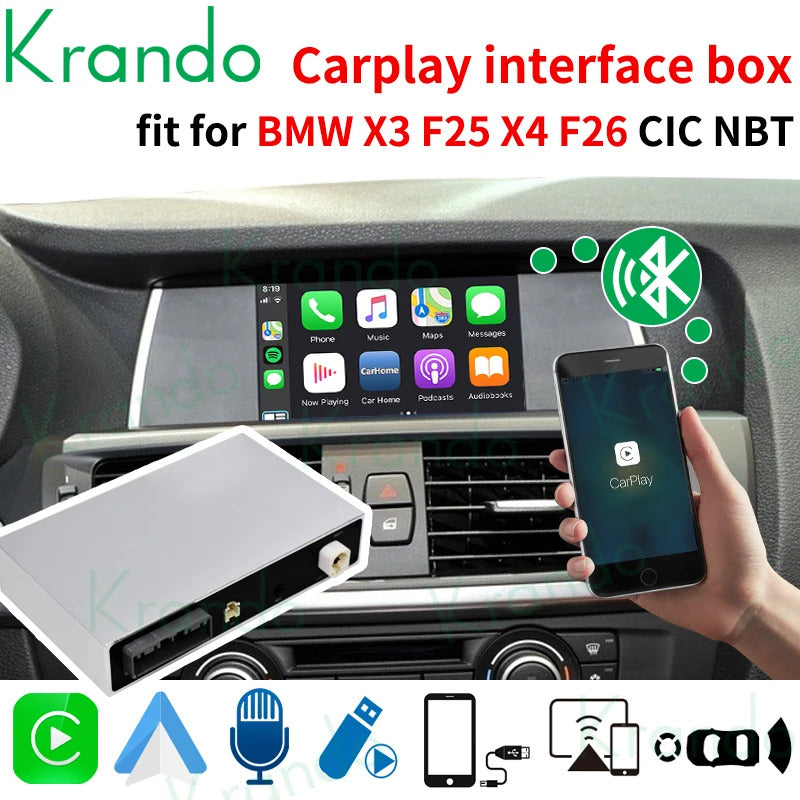 Krando 8.8'' Multimedia Video Android Auto GPS For BMW X3 F25 X4 F26 2011-2022 DVD Video Player Stereo Auto GPS Navigation