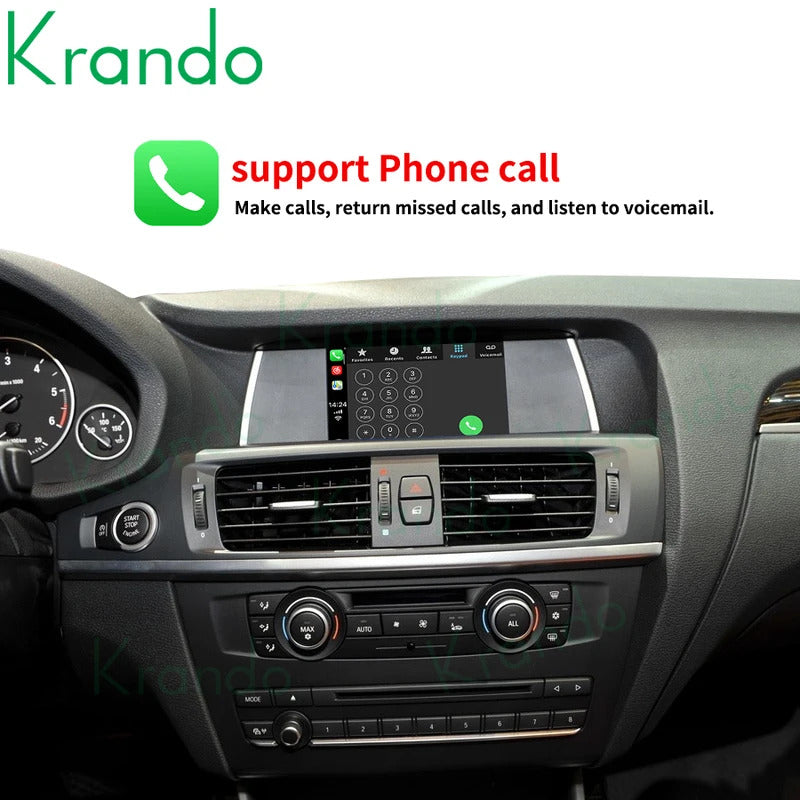 Krando 8.8'' Multimedia Video Android Auto GPS For BMW X3 F25 X4 F26 2011-2022 DVD Video Player Stereo Auto GPS Navigation