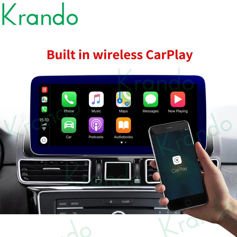 Krando 12.3'' Android car radio gps For Mercedes Benz ML GL 2012 - 2018 NTG 4.5 GLS GLE 2016-2018 NTG 5.0 autoradio navigation stereo multimedia system carplay android auto