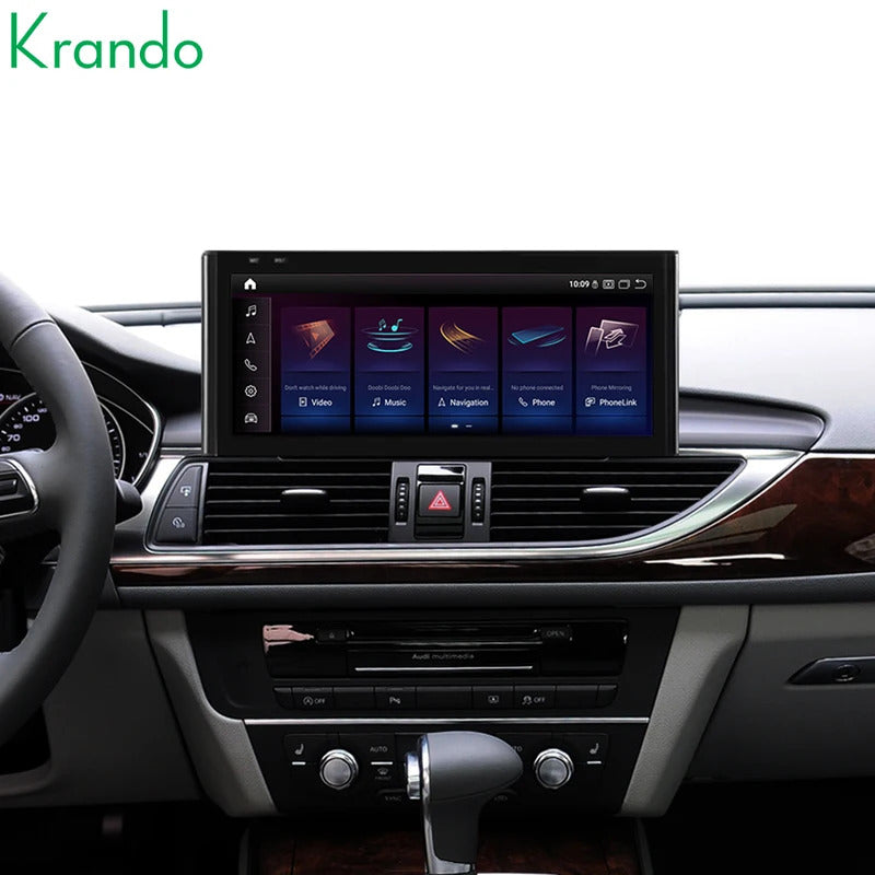 Krando 12.3'' Car Radio Auto NBT System ForAUDI A6/A6L/A7 2012-2018 Wireless CarPlay Android display GPS Head Unit