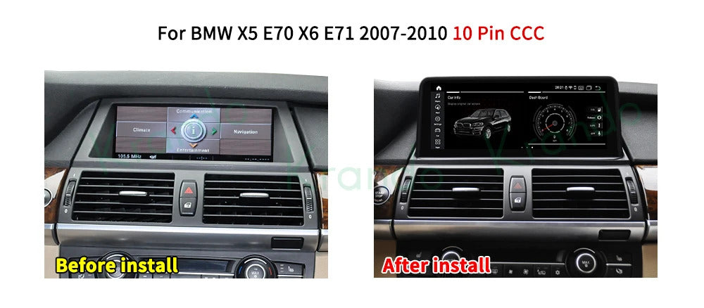 Krando 10.25''  Android Navigation Head Unit Wireless For BMW E53 X5 1998-2006 Player Stereo Carplay 5G