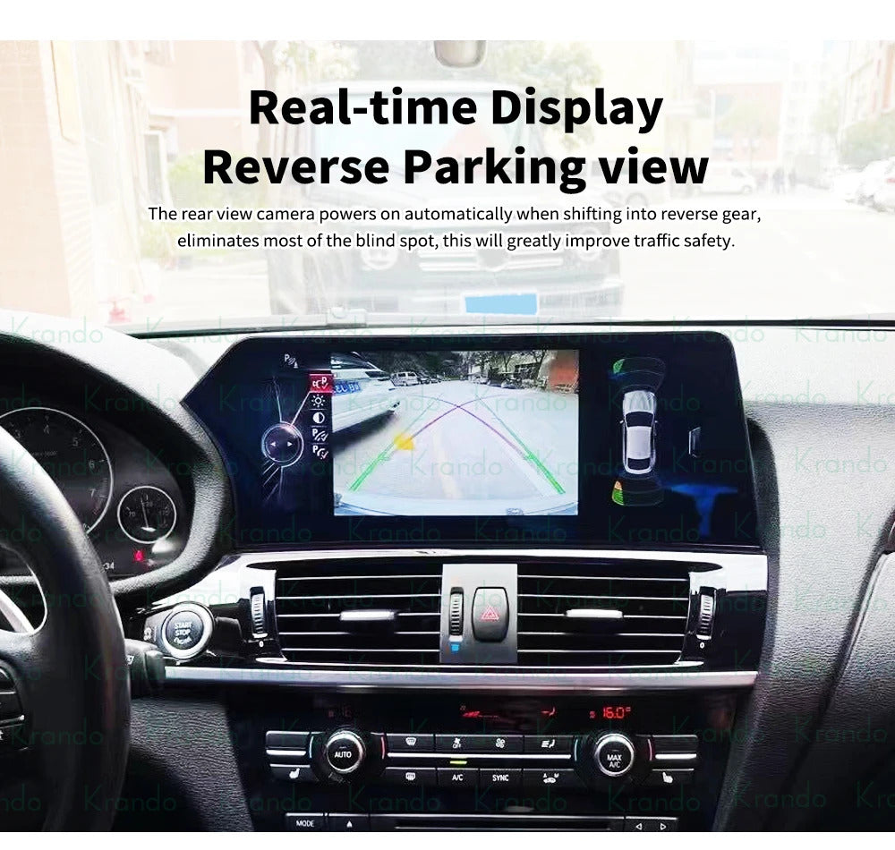 Krando 12.3 Inch Carplay Android For BMW X3 F25 X4 F26 2011-2016 Stereo Multimedia Player GPS Navigation CarPlay Screen Head