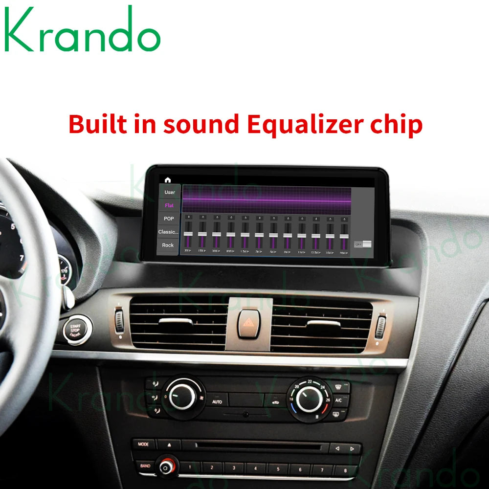 Krando 10.25" Android Car Radio GPS For BMW X3 F25 X4 F26 2011 2012 2013 head unit stereo navigation multimedia carplay android auto 4g sim card