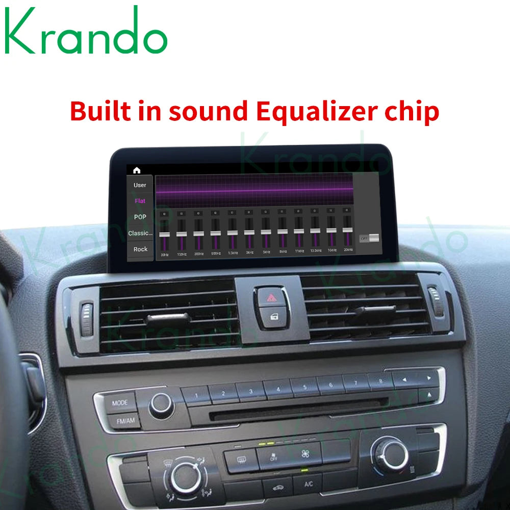 Krando 10.25'' car head unit For BMW 1 Series F20 F21 2 Series F23 Cabrio 2011-2016 android radio gps stereo navigation multimedia carplay android auto RIGHT HAND DRIVE