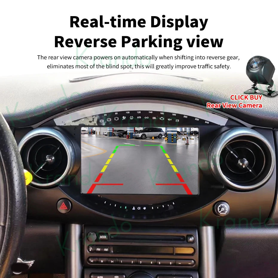 Krando 7 Inch Android  Multimedia For BMW Mini Cooper R50 R52 R53 2000-2007 Auto Radio Stereo Head Unit GPS Navigation
