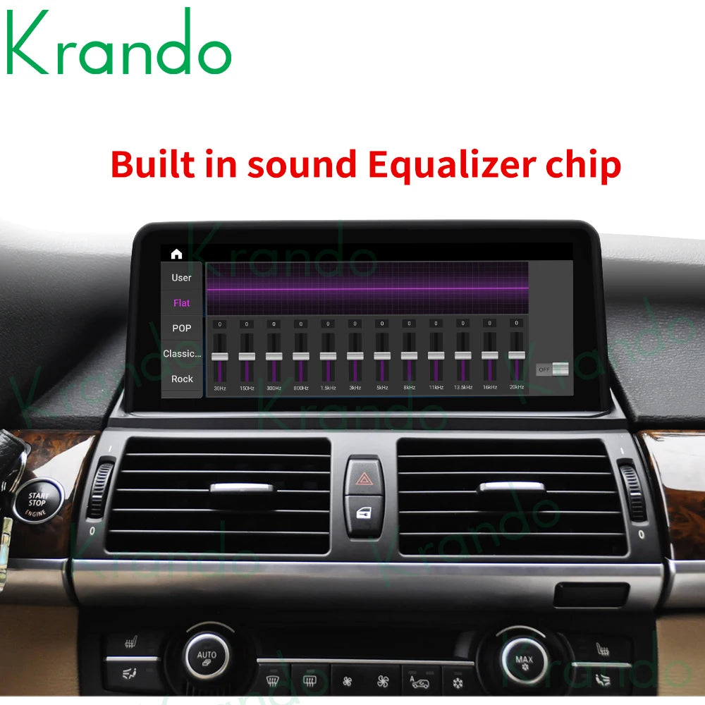 Krando 10.25'' Android car radio gps stereo For BMW X5 E70 X6 E71 F15 2007 - 2019 Autoradio navigation head unit multimedia system carplay android auto