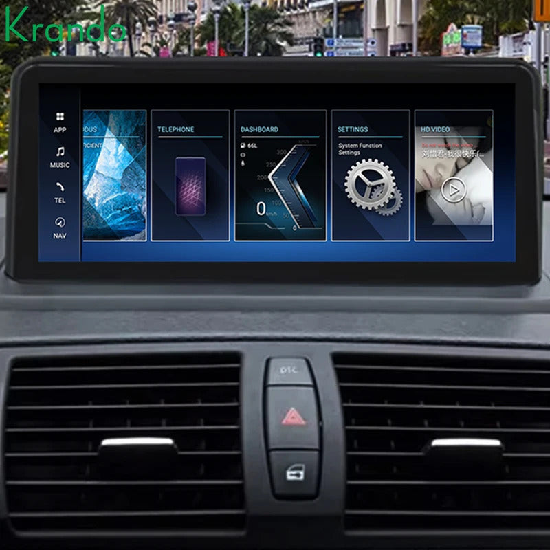 Krando 10.25 Inch Car Radio Android For BMW 1 seires E87/E81/E88/E87 Stereo Multimedia Player GPS Navigation CarPlay HD Touch