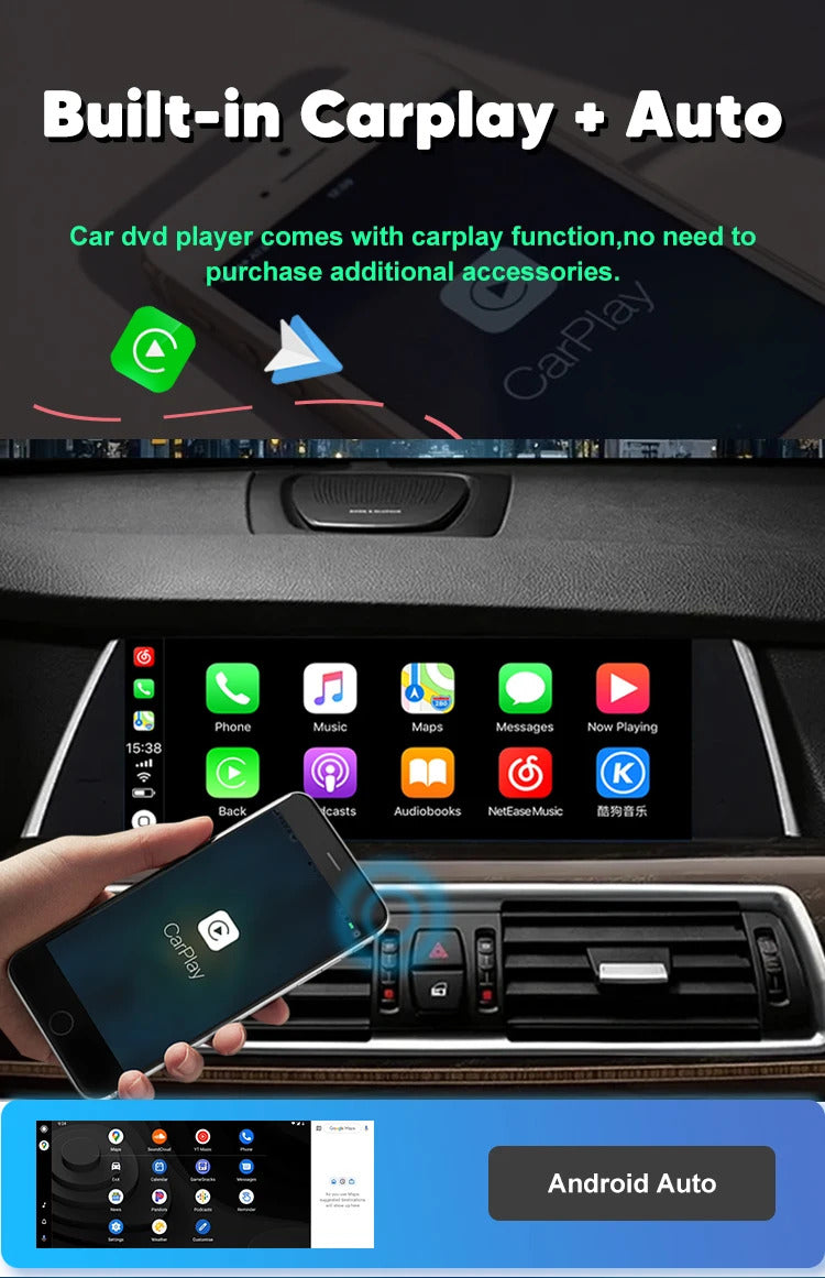 Krando 10.25'' Android Carplay Car Radio Car Multimedia for BMW 5 Series F07 GT 2011-2018 GPS Stereo Screen LHD