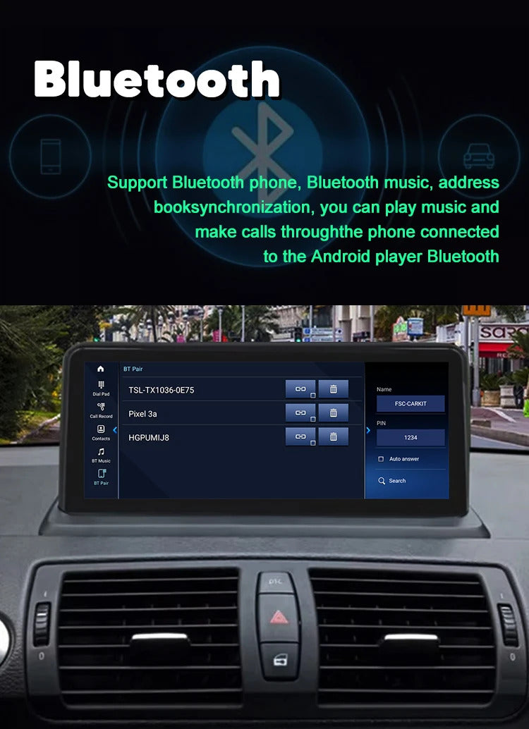 Krando 10.25 Inch Car Radio Android For BMW 1 seires E87/E81/E88/E87 Stereo Multimedia Player GPS Navigation CarPlay HD Touch