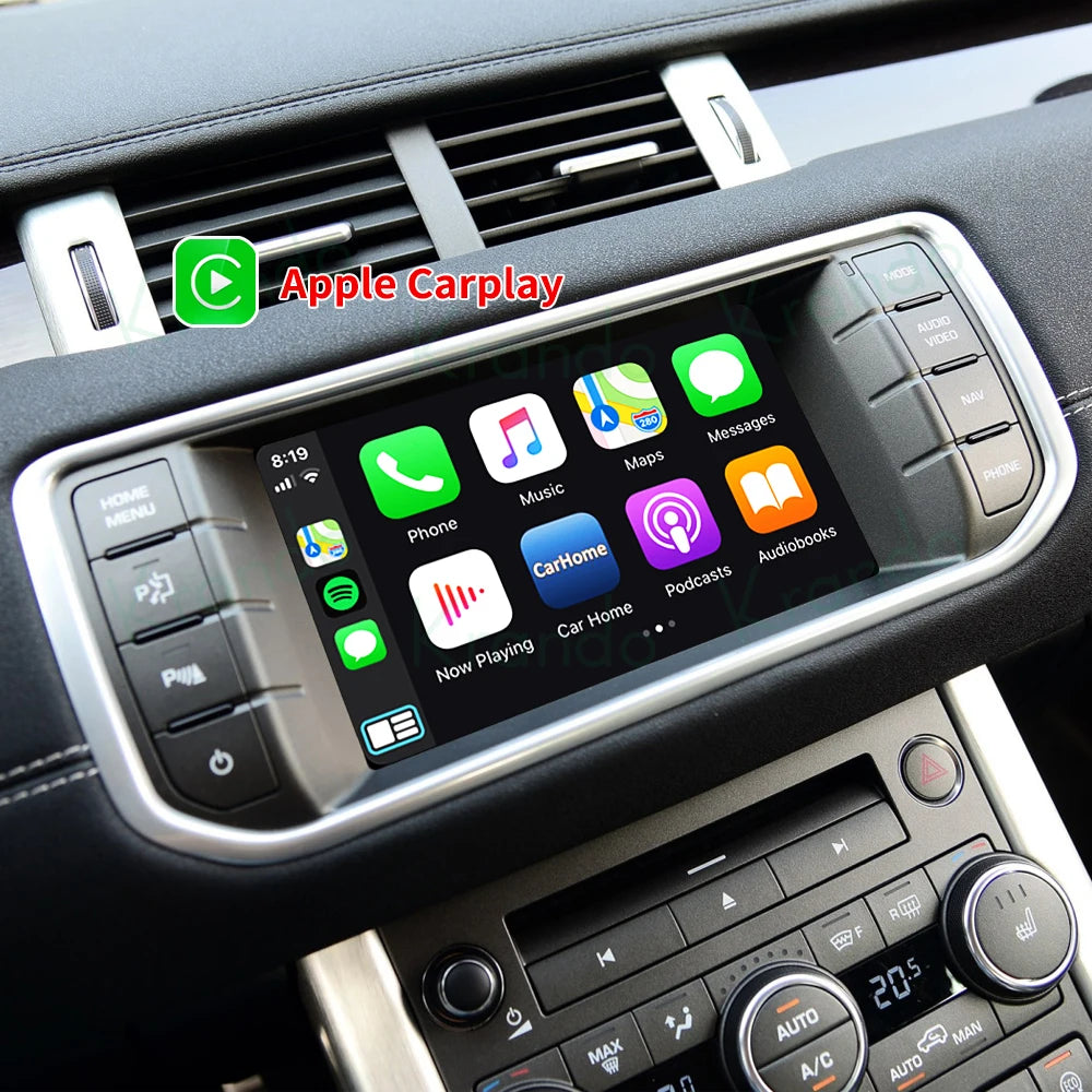 Krando Wireless Android Auto Apple CarPlay Interface module For Land range Rover Jaguar Bosch harman camera active Upgrade Box