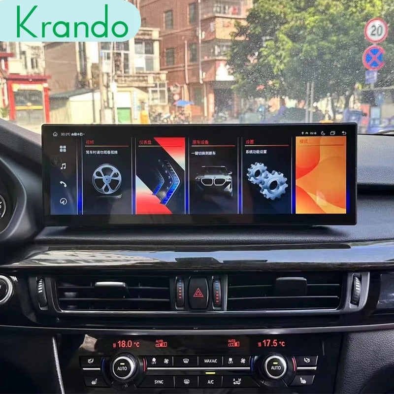 Krando 14.9'' Car Multimedia 4G autoradio Carplay Car Radio for BMW X5 X6 E70 E71 2007 - 2009 Navigation GPS Stereo Screen LHD