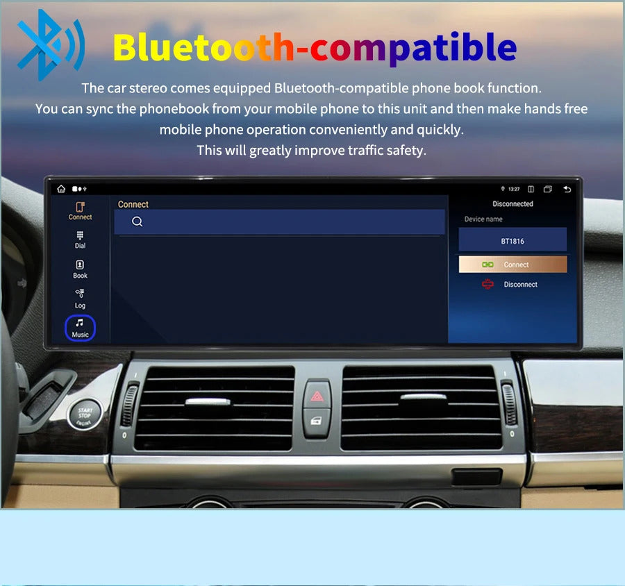 Krando 14.9'' Car Multimedia 4G autoradio Carplay Car Radio for BMW X5 X6 E70 E71 2007 - 2009 Navigation GPS Stereo Screen LHD