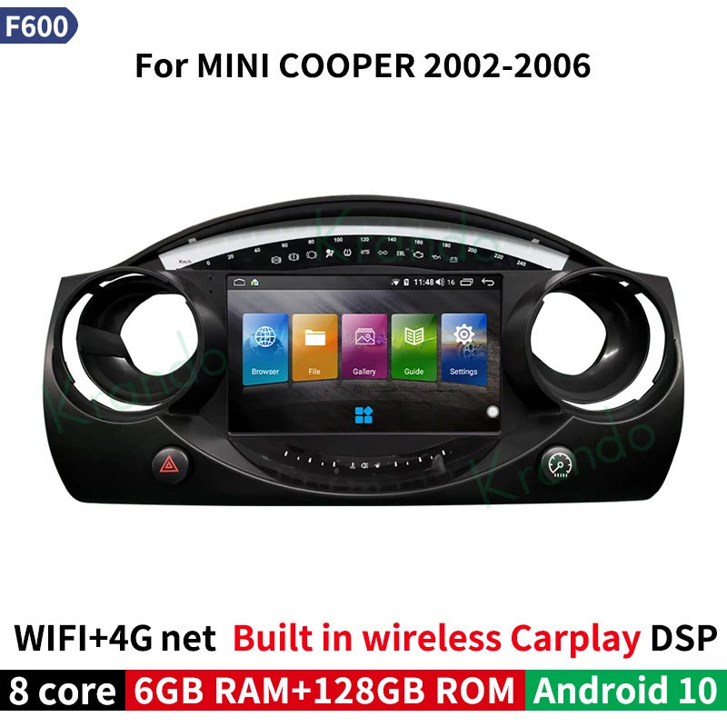 Krando 7 Inch Android  Multimedia For BMW Mini Cooper R50 R52 R53 2000-2007 Auto Radio Stereo Head Unit GPS Navigation