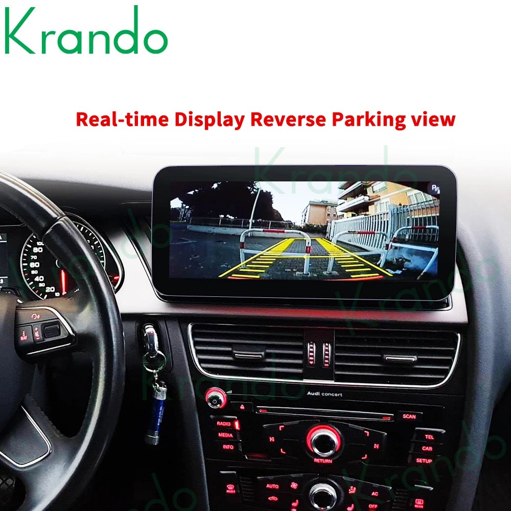 Krando Android 13 10.25'' Car Radio GPS Stereo For Audi A4 A4L B8 A5 2004 - 2008 CD Changer navigation touch screen Wireless Carplay Head Unit Multimedia system