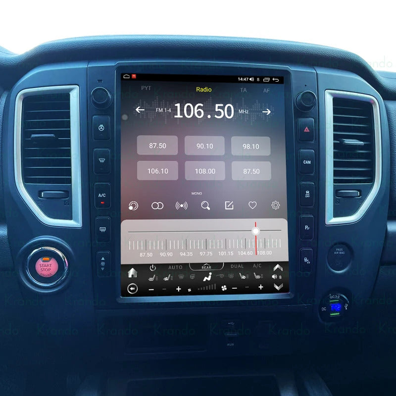 Krando 13''Telsa Auto Car Radio Android Carplay For Nissan Titan (XD) 2016-2019 Car Multimedia GPS 4G autoradio GPS Navigation