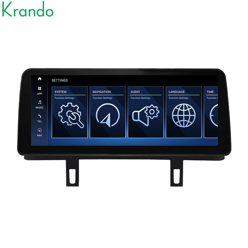 Krando 12.3 Inch Car Radio Carplay For BMW 1 seires E87/E81/E88 Stereo Multimedia Player GPS Navigation CarPlay HD Touch