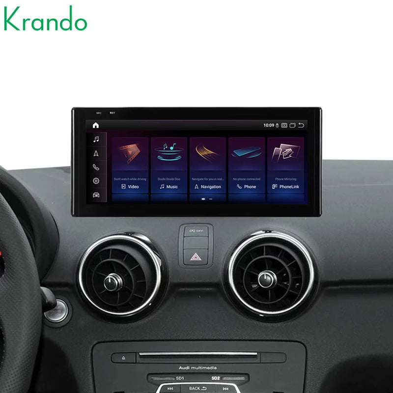Krando 12.3 Inch Auto NBT System For AUDI A1 2010-2018 Stereo Multimedia Player GPS Navigation CarPlay HD Touch Screen Head