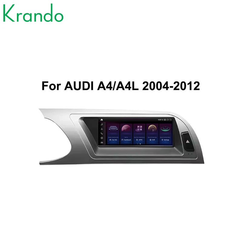 Krando 8.8 Inch Auto NBT Android System For AUDI A4/A4L 2004-2012 GPS Navigation CarPlay HD Touch Screen Head