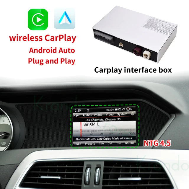 Krando Wireless Apple CarPlay interface Module box For Mercedes Benz C W204 GLC W205 2008-2018 ntg 4.0 4.5 5.0 Android Auto siri camera active