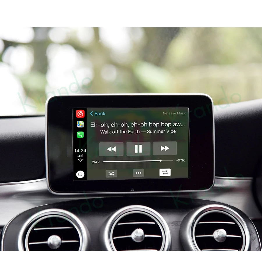 Krando Wireless Apple CarPlay interface Module box For Mercedes Benz C W204 GLC W205 2008-2018 ntg 4.0 4.5 5.0 Android Auto siri camera active