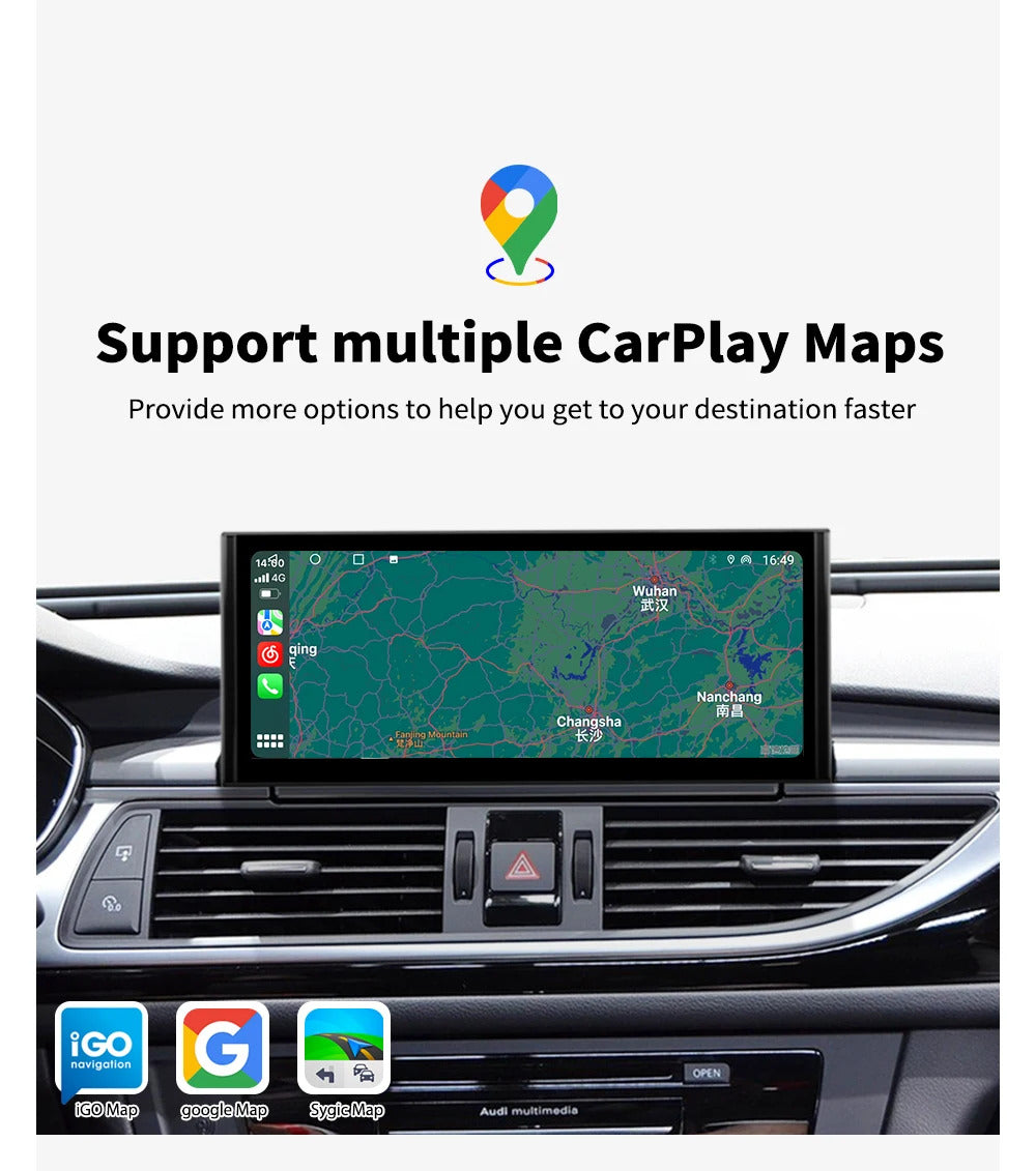 Krando 10.25 Inch DVD Auto Carplay Android Auto Radio For AUDI A6/A6L/A7 2012-2018 CarPlay HD Touch Screen Head