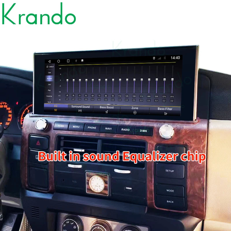 Krando 12.3" android Car Radio For Nissan Patrol Y61 2014 - 2021 gps navigation multimedia system wifi 4g carplay android auto