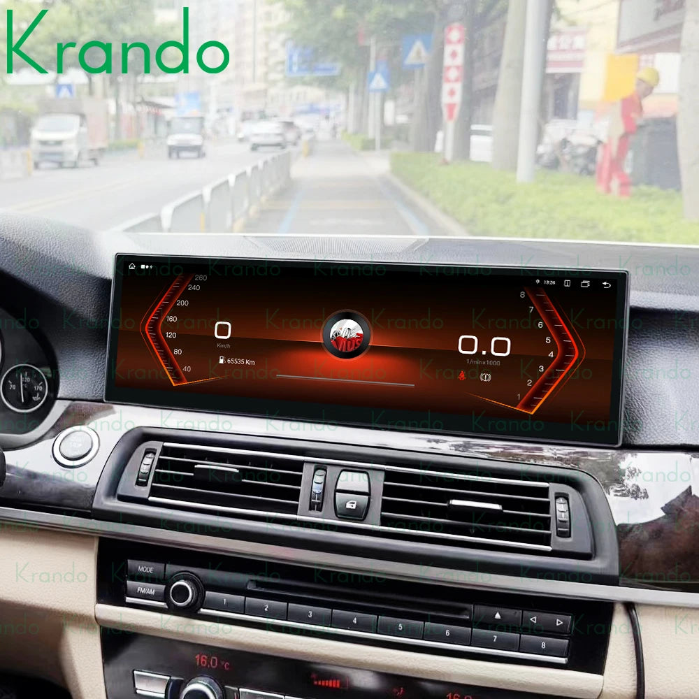 Krando 14.9 Inch car radio gps stereo For BMW 5 Series F10 F11 F18 2011 - 2017 Multimedia Player Navigation autoradio headunit touch screen system carplay android auto 4g sim