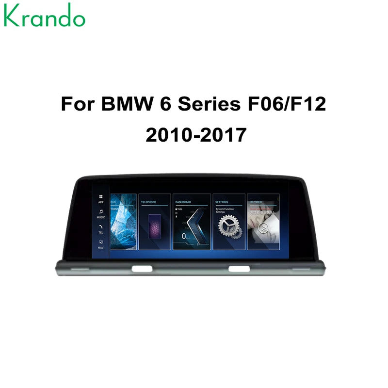Krando 10.25'' GPS Navigation Carplay Android Car Radio For BMW 6 Series F06/F12 2010-2017 Video Player Stereo Auto GPS