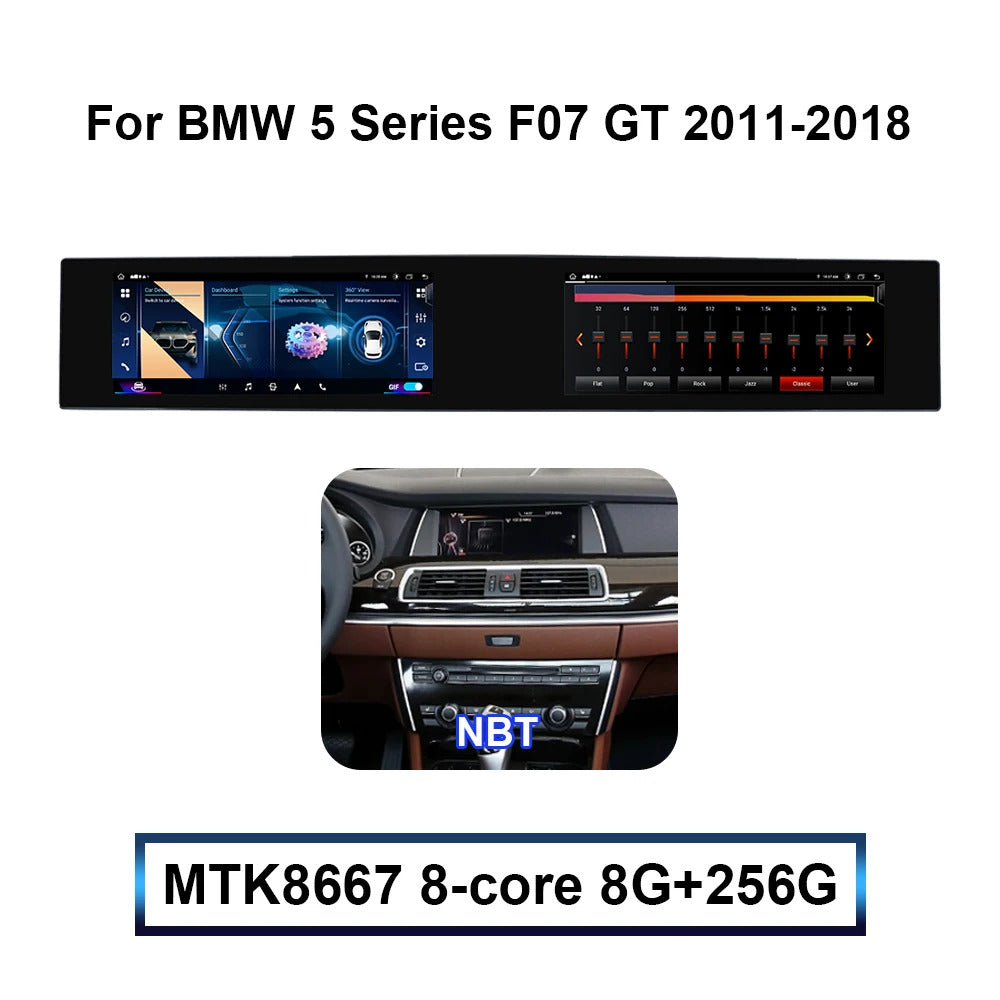 Krando 22 Inch Carplay Android NBT System For BMW 5 Series F07 GT 2011-2018 Stereo Multimedia Player GPS Navigation CarPlay