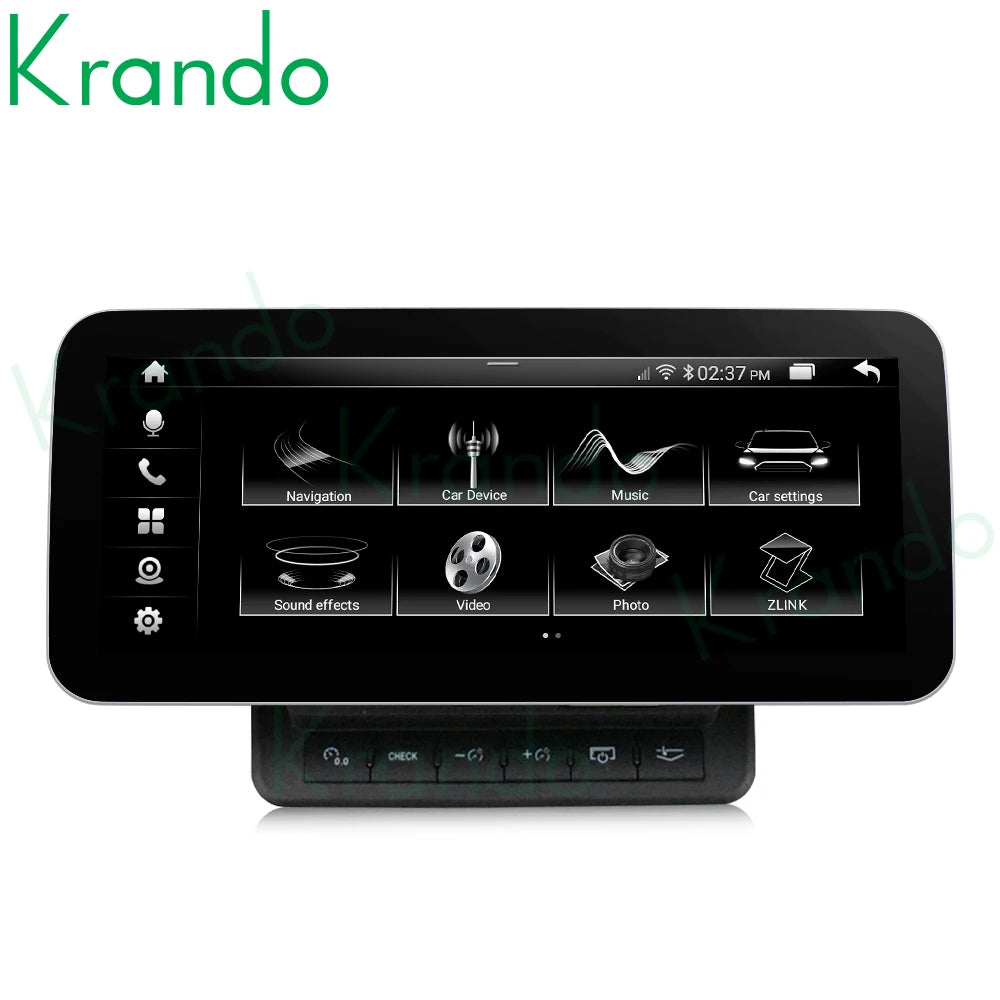 Krando 10.25" android car radio gps stereo for Audi Q7 2005 - 2015 Autoradio Navigation multimedia head unit carplay android auto 4g sim card