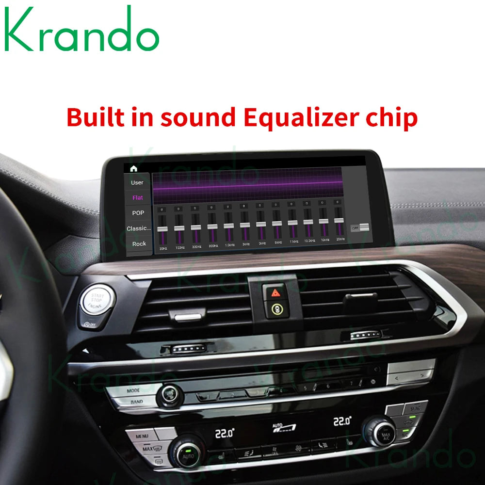 Krando 10.25'' Android Car Radio GPS Stereo For BMW X3 X4 G01 G02 2018 2019 2020 EVO Autoradio Wireless Carplay touch screen headunit Multimedia Navigation system